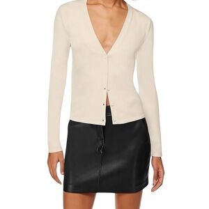 Aritzia Cream Cardigan Sweater